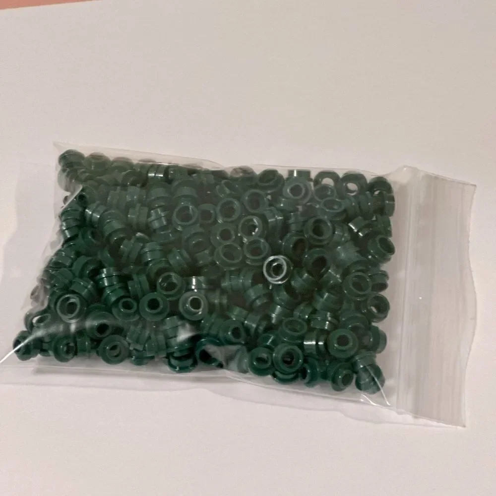 LEGO 28626 Drk green 1x1 round w/open hole stud 1 oz ounce over 300 pieces - Picture 5 of 10